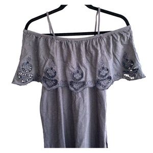 Topshop off the shoulder dress